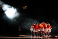 Members of the 15th ranked Auburn women's basketball team are introduced prior to their NCAA basketball game against North Carolina A&T at Beard-Eaves Memorial Coliseum in Auburn, Ala., Wednesday, Dec. 3, 2008. Auburn won 95-74. (AP Photo/Dave Martin)