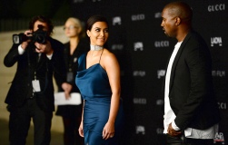 Kim Kardashian, left, and Kanye West arrive at the LACMA Art + Film Gala at LACMA on Saturday, Nov. 1, 2014, in Los Angeles. (Photo by Jordan Strauss/Invision/AP)