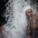 Arab men cool off in in a waterfall next to the Sea of Galilee, near Tiberia in northern Israel on Sunday, Aug. 2, 2015. The temperature there reached 47 degrees Celsius (116.6 F). (AP Photo/Ariel Schalit)