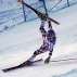Austria's Michaela Kirchgasser crashes during the women's World Cup giant slalom ski race Friday, Nov. 27, 2015, in Aspen, Colo. (AP Photo/Nathan Bilow)