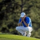 Jordan Spieth pauses on the 18th green before putting out during the final round of the Masters golf tournament, Sunday, April 10, 2016, in Augusta, Ga. (AP Photo/Chris Carlson)