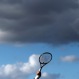 Juan Martin del Potro of Argentina serves to Lucas Pouille of France during their men's singles match on day six of the Wimbledon Tennis Championships in London, Saturday, July 2, 2016. (AP Photo/Ben Curtis)